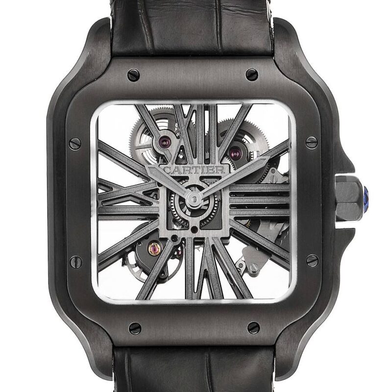 שעון Cartier Santos de Cartier Skeleton WHSA0009 *הדגם החדש*