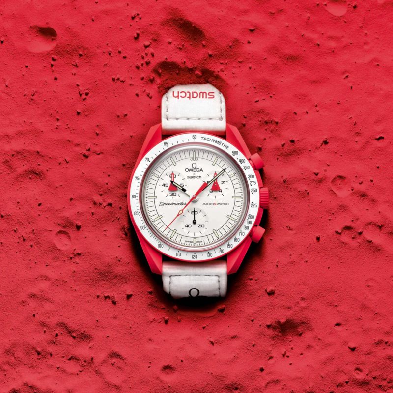 Swatch x Omega Bioceramic Moonswatch Mission to Mars SO33R100